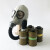 百舸 防六氟化硫防毒面具SF6橡胶灰色头戴式电力防毒全面罩 0.5米导气管+3级滤毒罐