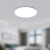 吸顶灯灯罩外壳圆形单独卧室客厅LED亚克力防刺眼方形加底盘套件 L全白单独灯罩19cm