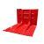 瓦尔特御虹 挡水板红色外弯板50cm可移动防洪挡板l型门口车库防水板ABS紧急防汛板