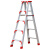 定制适用梯子折叠伸缩铝合金人字梯工程梯多功能伸缩楼梯梯子 加强款-0.8米加厚