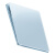 德力西（DELIXI）一开单控 DE898御彩系列云水蓝开关面板墙壁暗装超薄玻璃磨砂86型定制