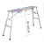 加厚可折叠马凳便携式脚手架装修升降移动平台伸缩平面凳工程梯子 加厚方管面140*40