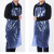 捷诺立(JNL) 32196 防水围裙防水防油围裙餐厅厨房罩衣成人工作服PVC劳保围裙蓝色圆点