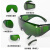 电焊眼镜焊工电焊工防护眼镜专用护眼护目镜防强光防电弧 墨绿色百叶窗眼镜1付