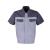 斯卡地尔（Scotoria）半袖工作服套装 分体式夏季半袖舒适高棉TC1501双灰色1套4XL码