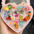 宝宝小装礼物塑料指环可爱宝石 樱桃20件 爱心盒