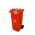 月桐（yuetong）YT-HW01户外环卫塑料垃圾桶100L红 530×475×800mm 塑料