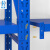 时通 货架仓储置物架多层货物展示架超市钢制储物架仓库阳台铁架子重型500kg蓝色2000*600*2000mm四层主架