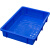 杰安达塑料周转箱物流箱流转箱浅盘盘盘零件盒铭丰胶箱 3(蓝色)