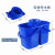 白云清洁（baiyun cleaning）AF08060 轻便式榨水桶 酒店物业拖把墩布清洁桶 15L蓝色