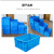 封浮 周转箱塑料零件物料盒收纳盒配件箱塑料盒胶框五金工具盒长方形大号 不带盖760*560*400mm蓝色700