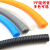 加厚PP阻燃PA尼龙塑料波纹管软管螺纹管穿线管塑料管电工护套软管 PA尼龙AD25(内径20mm) 100米
