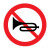 禁止鸣笛警示贴纸厂区车辆驶出入学校限速行驶小区道路区域禁止鸣喇叭反光标识贴 慢 30x30cm