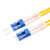 光纤跳线LC-LC单模双芯3M5/10/15/20/30米小方双头尾纤电信级光钎 黄色 单模双芯LC-LC 15m