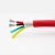 定制高温线硅胶电缆线超软防冻2/3/4芯0.5 0.75 1平方 耐寒耐热耐 2X2.5 1米 黑