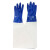 康涂宝喷砂机手套专用左右手可单卖透气加厚耐磨皮布手动喷沙机配件 蓝色帆布手套一双 平铺直径60cm