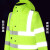 者也 交通执勤警示安全服户外反光雨衣应急救援加厚雨衣 荧光绿（雨衣＋雨裤） M