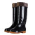 斯铂格 劳保雨靴PVC防滑防水防刺靴子 高筒黑色-牛津底-加绒款40