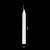 鸣固 作业照明器具蜡烛 直杆蜡圆柱停电应急长蜡烛（十支装）白色 2*20cm