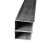 德岐 黑方管 钢材 直角方通 6米/根 焊接铁方管 黑矩管  6米价 40*80 2.5mm 