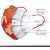 3M中国红口罩国庆节带我爱你口罩中国风一次性三层独立包装加油爱国 喜迎国庆10个装(独立包装)