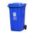 环卫户外分类商用垃圾桶塑料加厚垃圾箱大号小区物业带轮盖240L升 红色 50升进口料轮+盖
