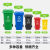 户外垃圾桶商用240L大容量环卫桶物业小区垃圾分类桶特厚挂车 30升加厚绿色厨余垃圾