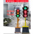 定制适用交通红绿灯 交通信号灯十字口 指示灯 爆闪灯黄闪灯 太阳能红绿灯 四面12灯（十字路口）黄定金
