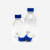 欧杜（oudu） 相液流动相瓶透明丝口瓶液相色谱溶剂瓶螺口储液瓶化学试剂瓶 1000ml【2孔】