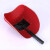 百舸 电焊防护面罩 手持式半自动焊接防护面罩 防飞溅焊工面罩 红色