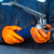 爱马斯【AMMEX】一次性手套加厚型汽修款橘色丁腈防护劳保实验工业清洁卫生防护丁腈手套 【GWON】汽修款 L大号