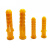 铁屹 膨胀管 塑料膨胀塞锚栓 膨胀螺丝螺栓 黄色M6×30mm（1000个） 