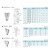 嘉迪气动 JDI KB2U系列气管塑料三通快插接头外螺U型接头U型变径接头04-00 06-04 08-06 10-12 08-10 10-01S