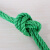 赫钢 尼龙绳 货车捆绑绳全新料绿色耐磨物流塑料绳 14mm 10米/捆
