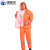 沸耐笙 FNS-07162 环卫雨衣雨裤套装劳保安全反光成人分体雨衣 橘红色 M 件
