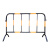 丰稚 铁马护栏 公路施工移动式围挡 警示隔离栏1500x1000mm黑色贴黄膜（带铁板）