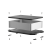 L08-170-125铝型材小机箱壳体铝合金接线室外防水适配器全铝仪表仪器电源控制器设备电路板盒子 170-125-70 黑色壳体+黑色端盖