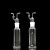 希万辉 气体洗瓶实验室高硼硅玻璃多孔式洗气瓶头 直孔式250ml
