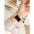 雷米瑞原装适用全新编织撞色iwatch表带苹果手表s9表带applewatch8尼龙 【春樱色】 适用：iwatch9【45mm】送古董白壳