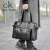 casa-kupsCK真皮男士手提包高端横款运动休闲韩版商务男士包包单肩包斜挎 黑色