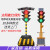 太阳能红绿灯交通信号灯驾校学校十字路口移动红绿灯警示灯F 200-4型四面单灯头90W