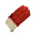 代尔塔/DELTAPLUS 205515防护手套牛皮耐磨焊接隔热手套红色10码1副装