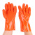 东亚  防油防酸碱手套棉衬里PVC浸塑颗粒止滑耐磨劳保防护手套 3双装（加绒款） 