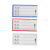 共泰 磁吸标识牌 仓库强磁性标签牌库房分区货架标示牌物料卡标牌贴磁铁分类牌标签 30*100mm 蓝色 1个