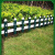 德威狮  草坪护栏 隔离栏PVC塑钢花园围栏栅社区幼儿园绿化护栏  50厘米高X100厘米长（墨绿色）单位：件
