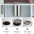 304台面嵌入式盖子不锈钢摇摆盖翻盖厨房卫生间垃圾桶配件 橱柜垃圾桶(20-40cm)