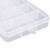 冰禹 BYA-420 零件盒 塑料透明工具分类箱 工具螺丝盒 小15格（176*102*23）