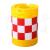 祁衡 防撞桶 道路安全警示反光桶塑料水马  滚塑防撞桶 800mm*600mm  一个价