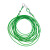 安达通 包塑钢丝绳 晾衣架钢丝物业用拉紧绳 4mm粗（5米一套）绿色