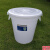 塑料圆桶恒丰牌垃圾桶钢化桶圆形储水桶带盖室内外垃圾桶大号加厚 100型【蓝色】50L 45*46cm